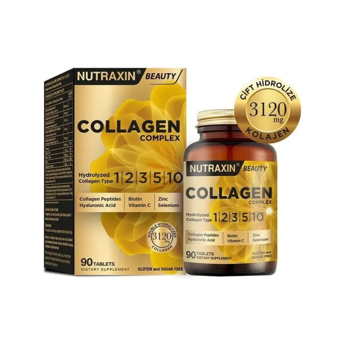 Nutraxin Collagen Beauty Complex Hidrolize 90 Tablet