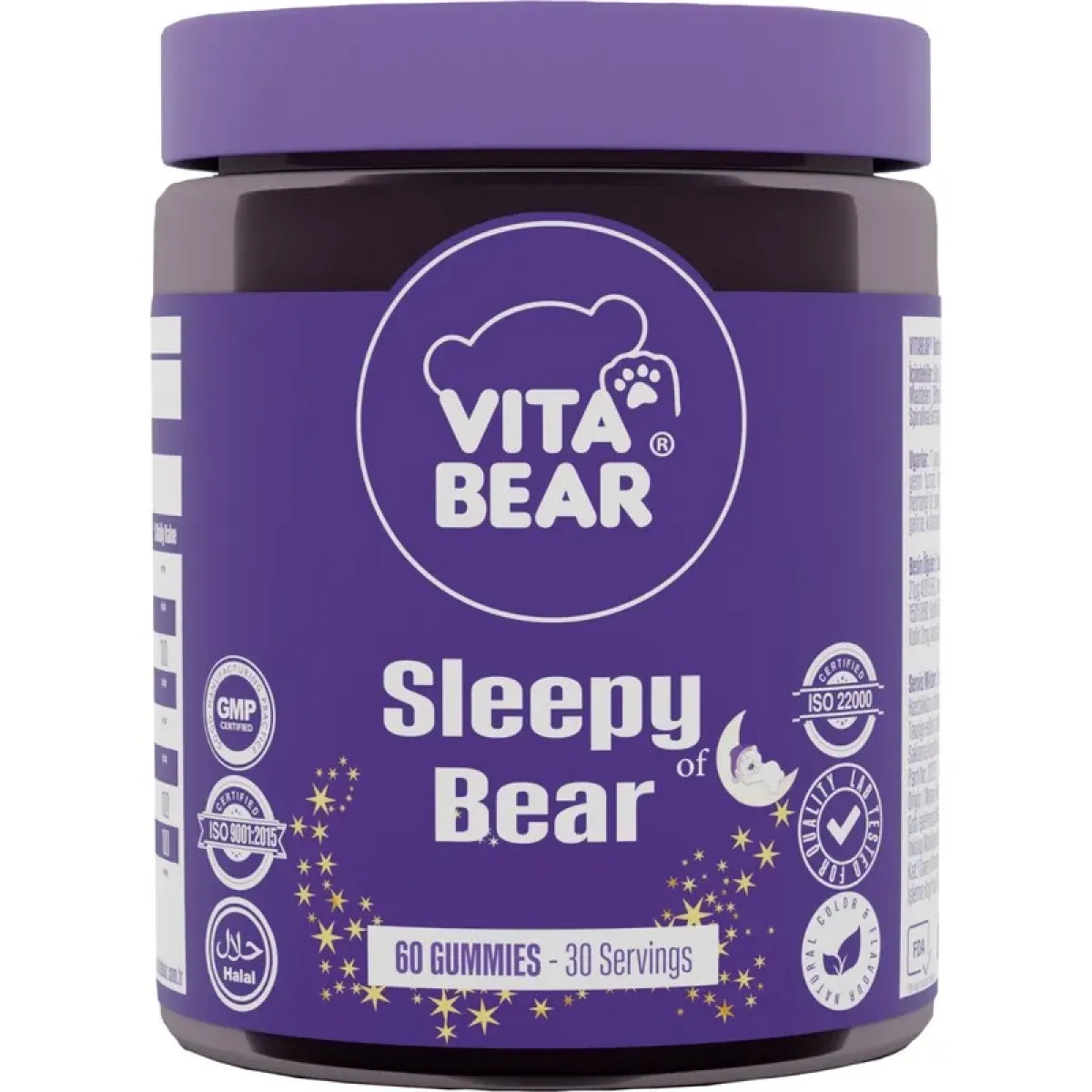 Vita Bear Sleepy Bear Gummy 3 mg Melatonin Vitamin 60\’lı