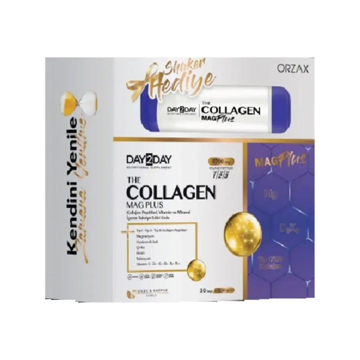 Day2day The Collagen Mag Plus 30 Saşe Shaker  Day2day Magplus