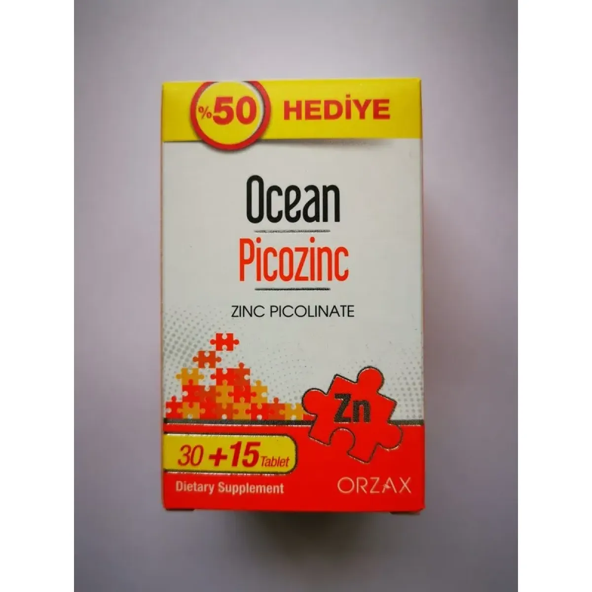 Ocean Picozinc 30 Tablet + 15 Tablet Hediye