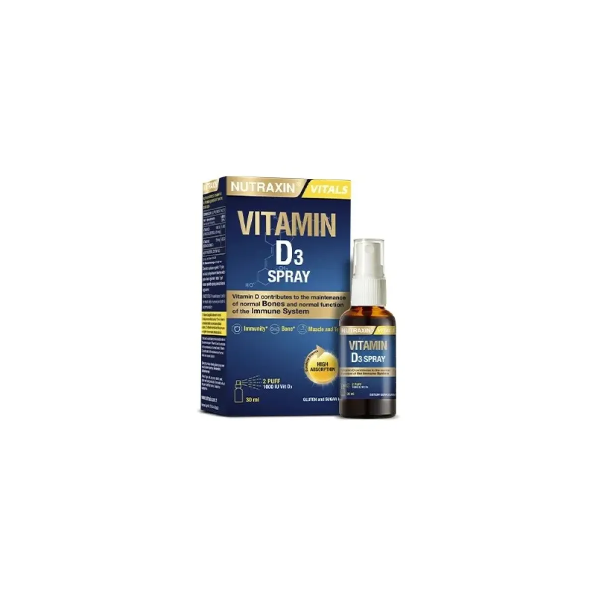 Nutraxin Vitamin D3 Sprey 1000 IU 30 ml