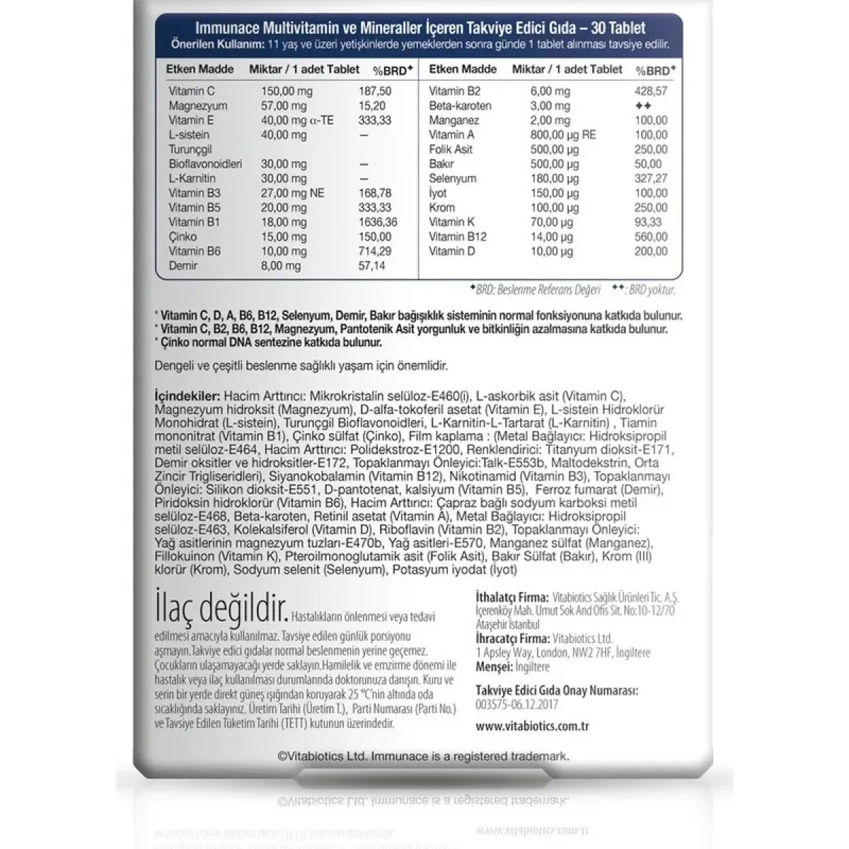 Immunace 30 Film Tablet