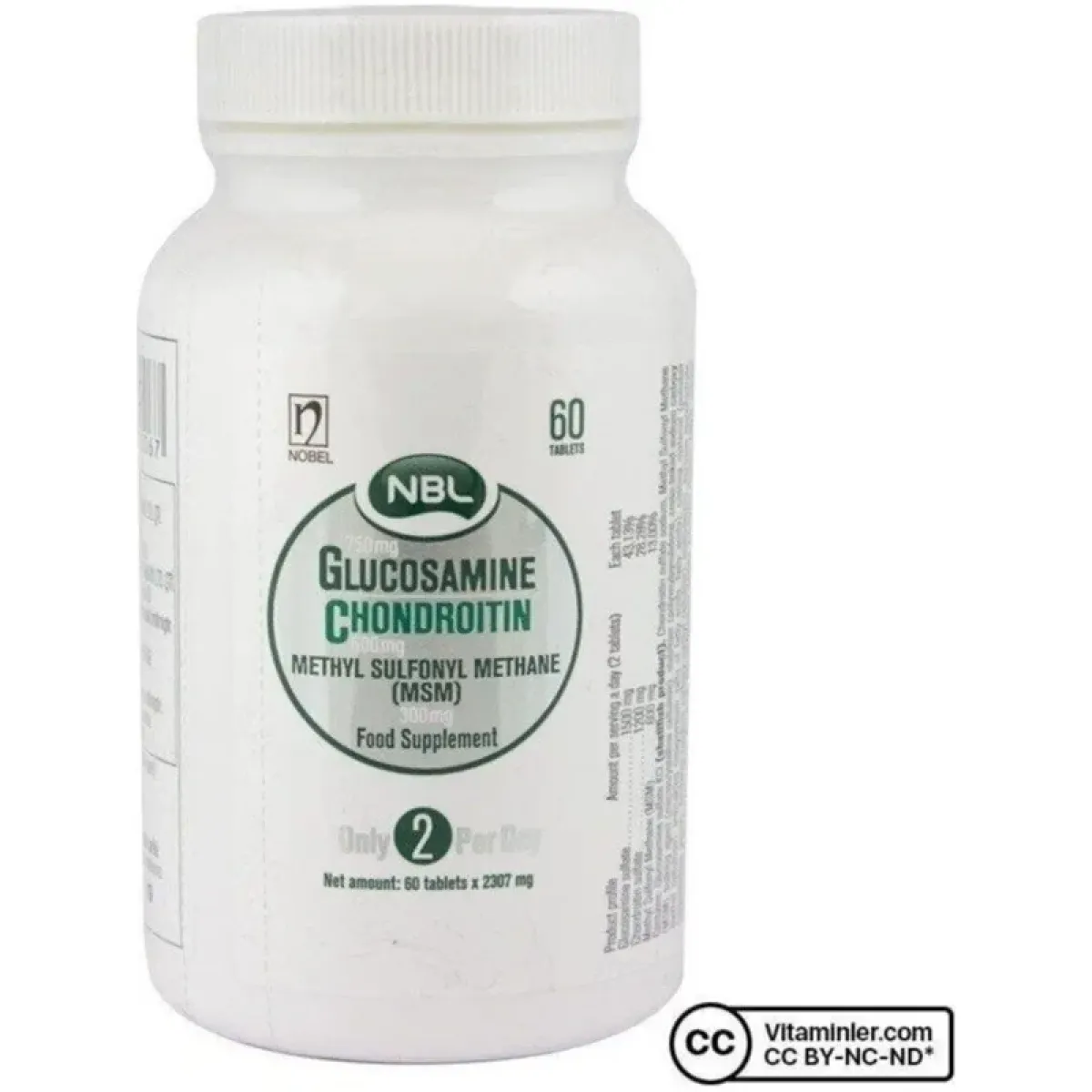 NBL Glukozamin Kondroitin Msm 60 Tablet