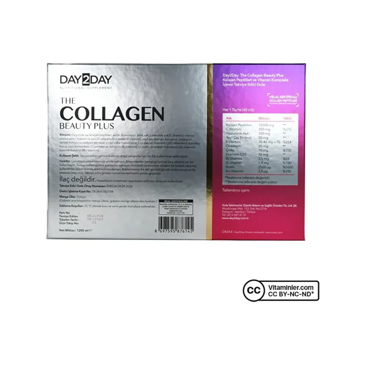 Day2Day The Collagen Beauty Plus 30 Tüp x 40 ml