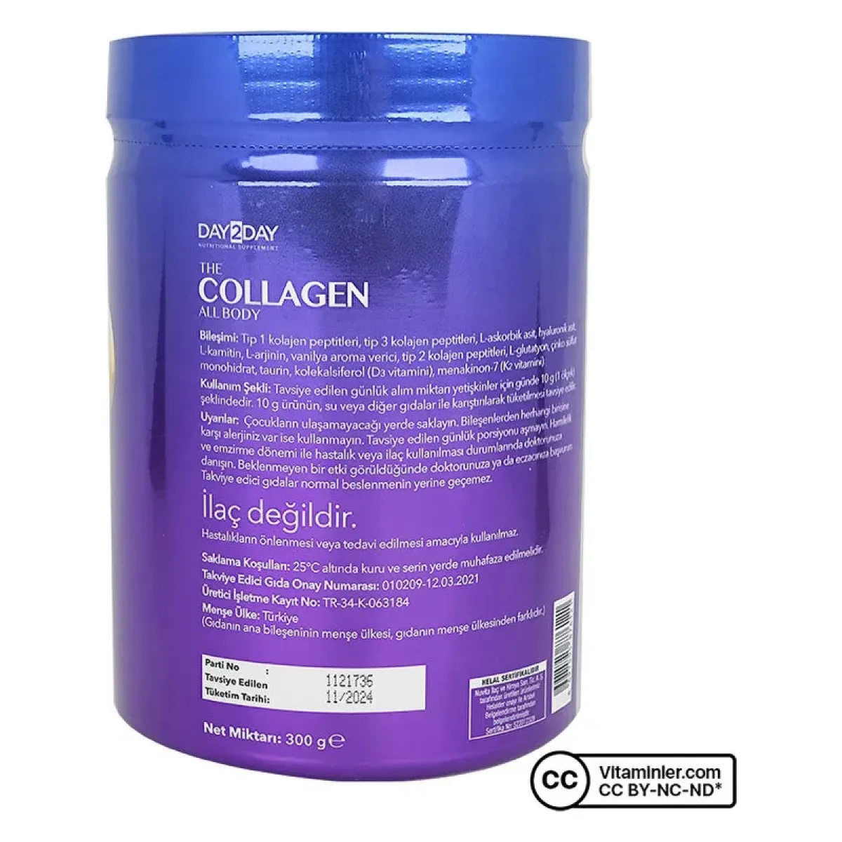 Day2day The Collagen All Body Toz 300 gr