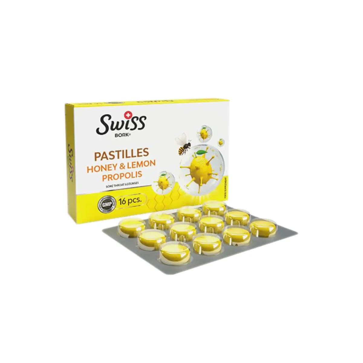 Swiss Bork Bal Limon Propolis Pastil 16\’lı