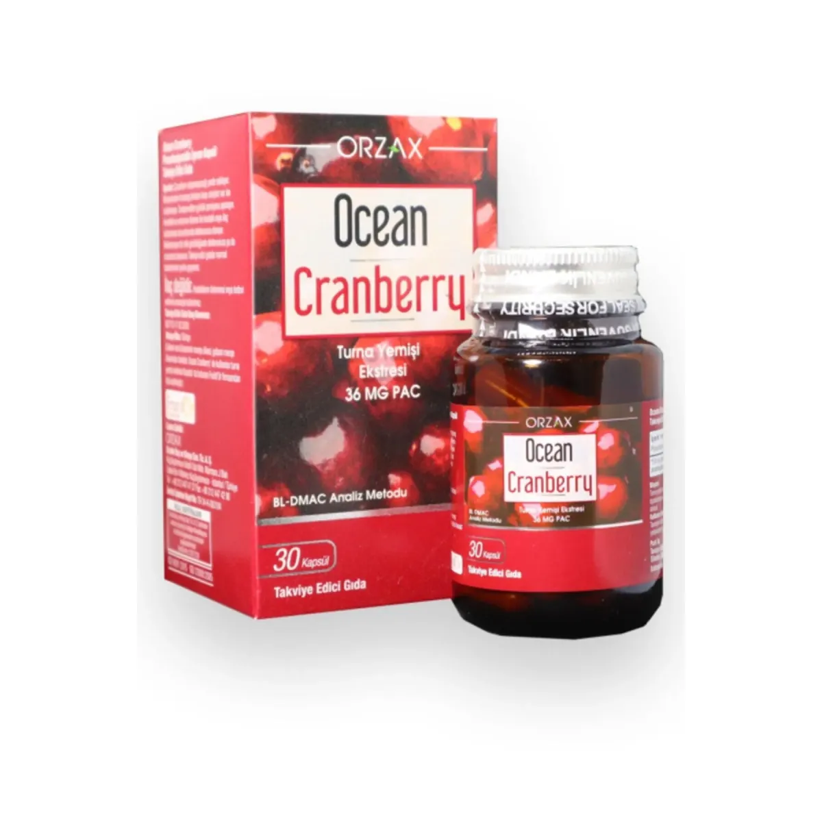 Ocean Cranberry Turna Yemişi Ekstresi 36 mg Pac 30 Kapsül