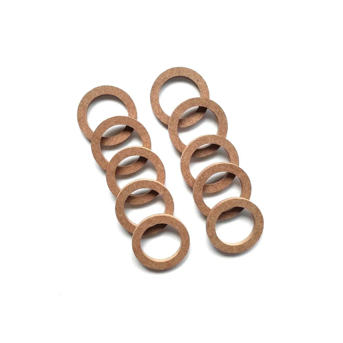 10'lu Ahşap Mdf Hobi Halka 5,5 Cm Mini Kasnak