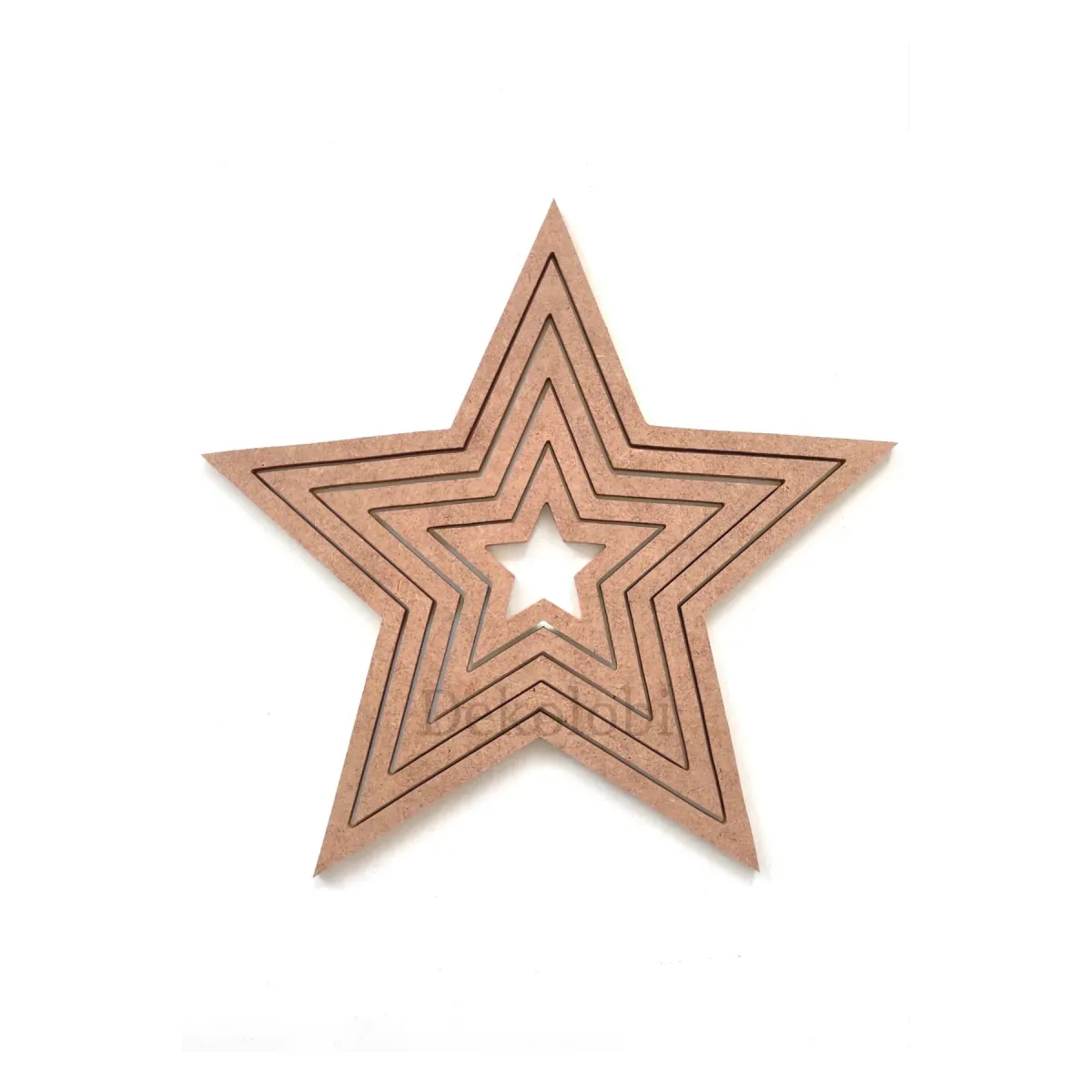 5' Li Yıldız Kasnak /mdf Yıldız Düş Kapanı Makrome Kasnak