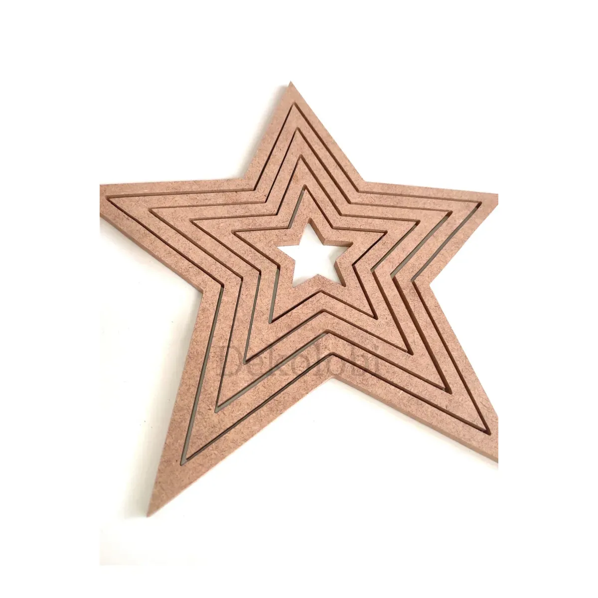 5' Li Yıldız Kasnak /mdf Yıldız Düş Kapanı Makrome Kasnak